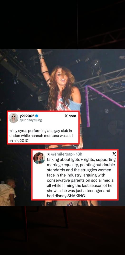 Miley Cyrus 2010 performance, G-A-Y London Miley Cyrus, Hannah Montana ending, Can’t Be Tamed era, Miley Cyrus controversy, LGBTQ icon Miley, pop culture moments, celebrity transformation