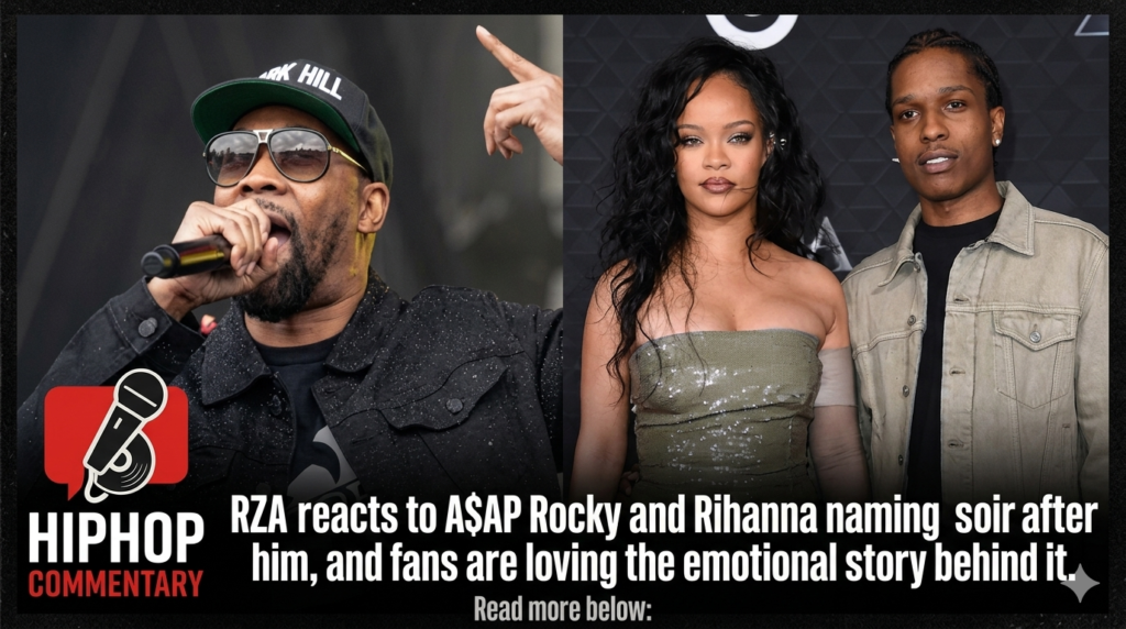 RZA Reacts to A$AP Rocky naming his son after him . A$AP Rocky, Rihanna, RZA, RZA reaction, A$AP Rocky son, Rihanna children, Wu-Tang Clan, Rakim, hip hop news, celebrity baby names, A$AP Rocky interview, Rihanna family