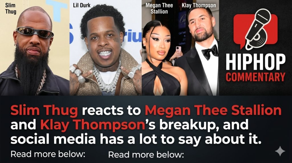 Fans could not believe what he had to say. Slim Thug reacts to Megan Thee Stallion’s breakup. Slim Thug, Megan Thee Stallion, Klay Thompson, Megan breakup, Slim Thug reaction, Megan Thee Stallion breakup, celebrity breakup, hip hop news, NBA news, The Shade Room, Megan Instagram Story