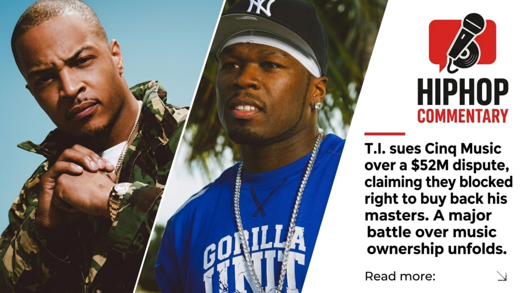 T.I lawsuit, Cinq Music lawsuit, T.I masters dispute, music ownership battle, rapper legal fight, buy back masters, hip hop news, T.I news, music industry contracts, artist rights