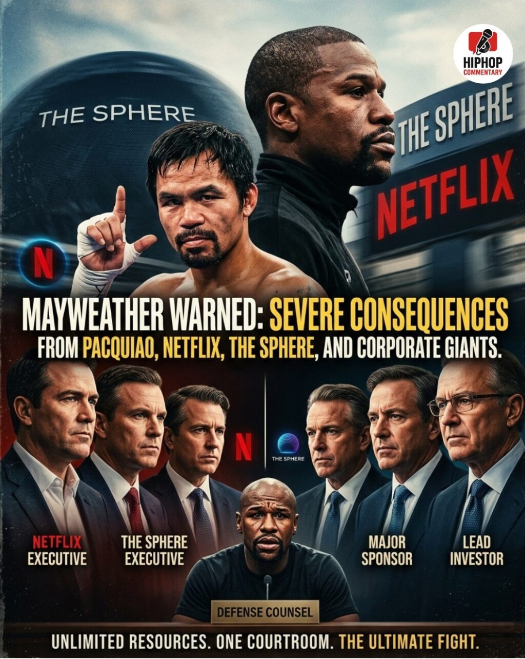 Floyd Mayweather, Manny Pacquiao, Mayweather Pacquiao rematch, Netflix boxing deal, Las Vegas Sphere fight, boxing news, Mayweather legal issues, Pacquiao news, exhibition vs professional fight, boxing controversy