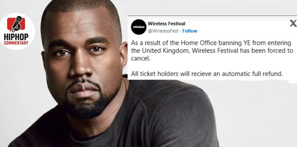 Wireless Festival cancelled, Kanye West UK visa denied, Ye banned UK, Wireless Festival 2026, Sadiq Khan Kanye West, UK Home Office decision, hip hop festival news, Ye controversy UK, London festival cancelled, Kanye West news
