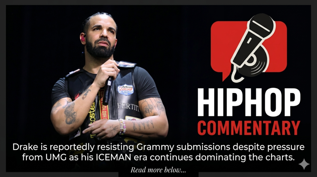 Drake Grammys, Drake UMG dispute, Drake ICEMAN album, Drake Grammy submissions, OVO Sound, Drake news, hip hop news, Drake Kendrick Lamar, Not Like Us lawsuit, Drake music industry, Grammy Awards 2026, Drake albums