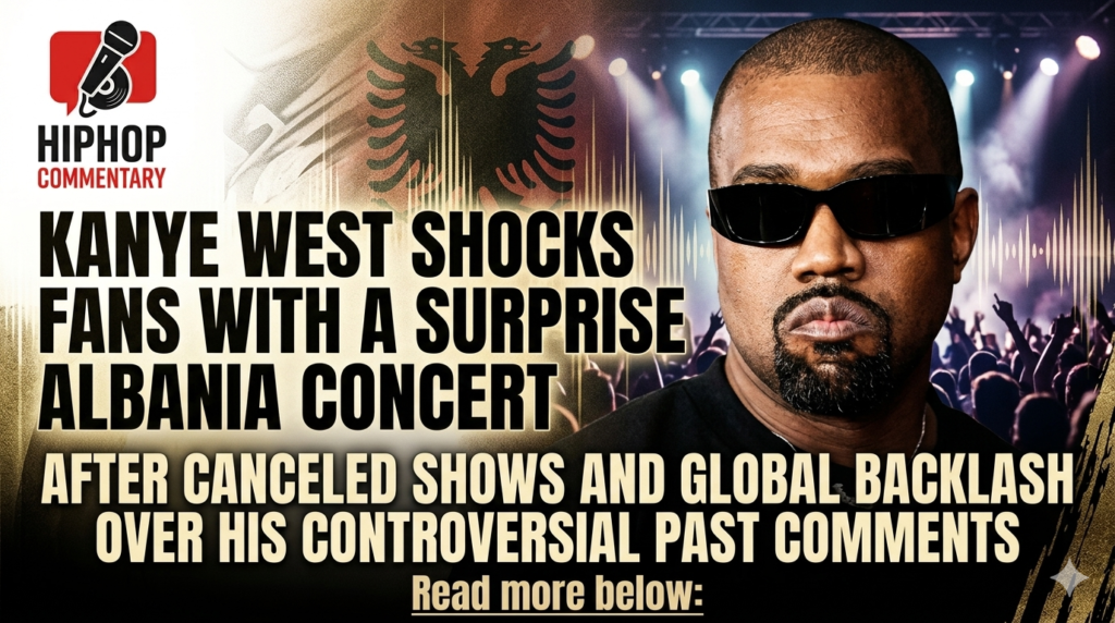 Kanye West Albania show, Ye concert Albania, Kanye West comeback tour, Tirana stadium concert, Kanye West canceled shows, Ye Europe tour, Kanye West Netherlands concerts, Kanye West controversy, Ye live in Albania, Kanye West international tour