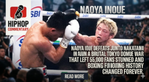 ,Bloody Tokyo war against Nakatani in front of 55,000 screaming fans Naoya Inoue vs Junto Nakatani, Inoue Tokyo Dome fight, Japanese boxing history, Naoya Inoue highlights, Nakatani vs Inoue results, boxing news, undisputed champion Inoue, Tokyo Dome boxing, Yoshiki Takei fight, boxing results