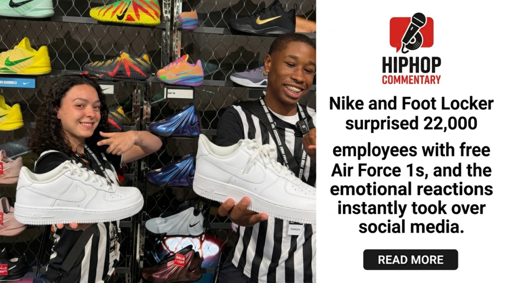 Nike and Foot Locker just gifted 22,000 employees free Air Force. Nike Air Force 1, Foot Locker employees, Find Your Force campaign, free sneakers, Nike giveaway, Air Force 1 Low, sneaker news, Foot Locker Nike partnership, viral sneaker story, Nike employee gift