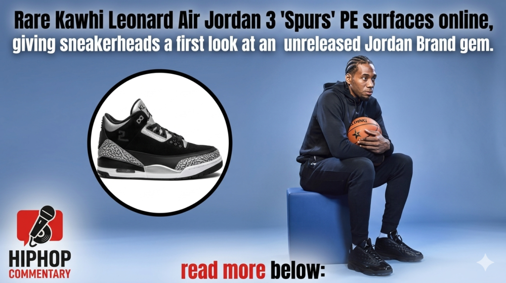 Kawhi Leonard Air Jordan 3 Spurs PE, Kawhi Leonard Jordan Brand, Air Jordan 3 Spurs PE, unreleased Air Jordan 3, Kawhi Leonard player exclusive, rare Jordan sneakers, Spurs sneaker collection, Air Jordan 3 elephant print, Jordan Brand PE sneakers, sneaker news